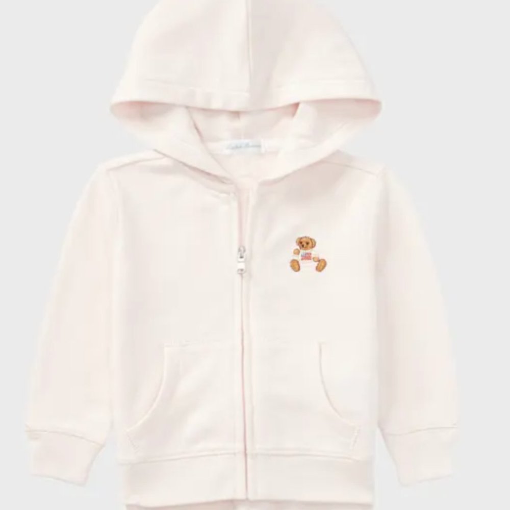 Ralph Lauren Baby Girls' French Terry Hoodie & Pants Set